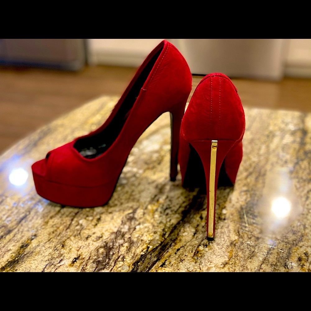 Dark Red Stilettos